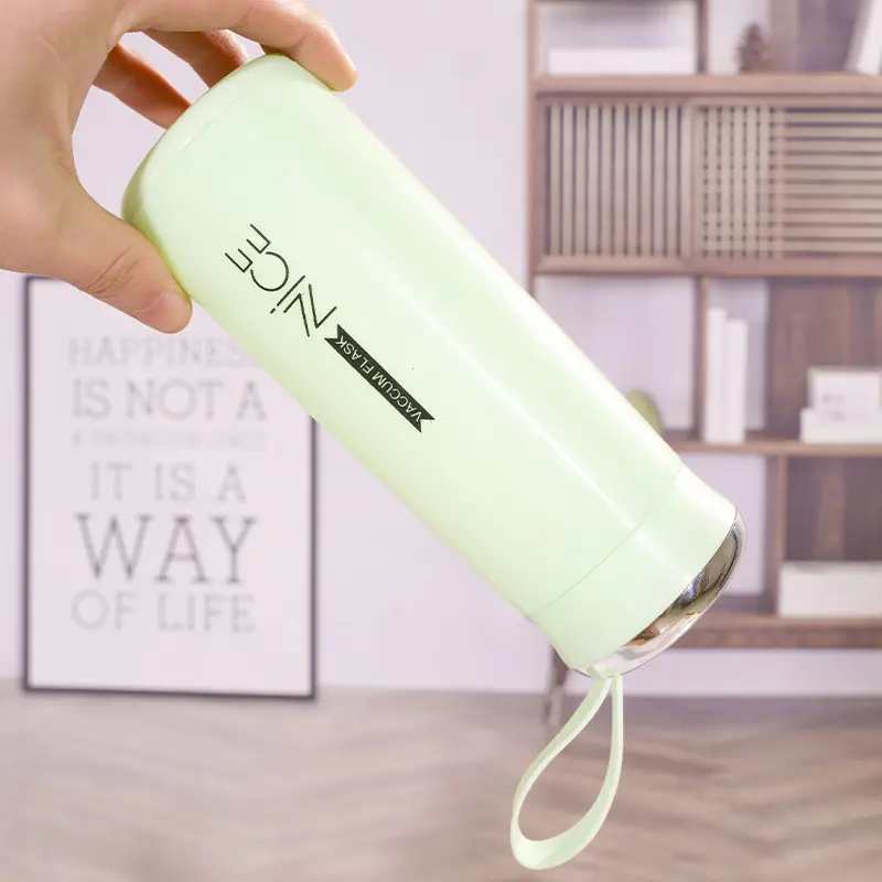 Nice Bottle | 400ml Mini Flask Glass Water Bottle with Vacuum Insulation YMDS