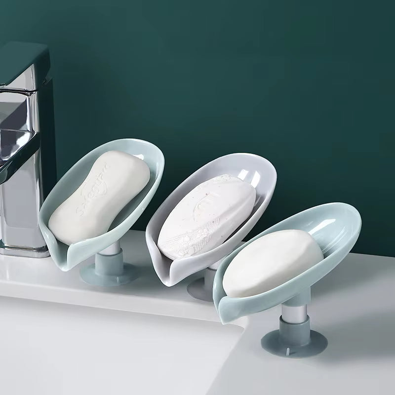Leaf-Shaped Self-Draining Soap Holder YMDS