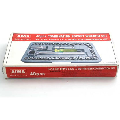 40pcs Aiwa Socket Wrench Tool Kit YMDS