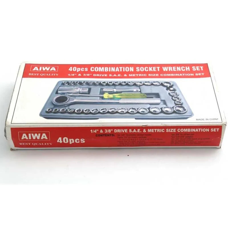 40pcs Aiwa Socket Wrench Tool Kit YMDS