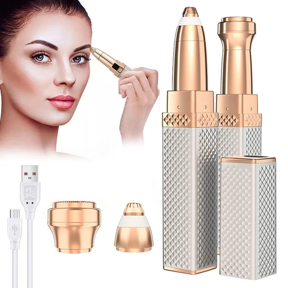 2-in-1 Flawless Facial Hair Remover & Eyebrow Trimmer YMDS