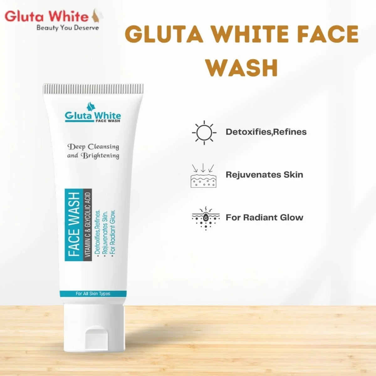 Gluta White Face Wash YMDS