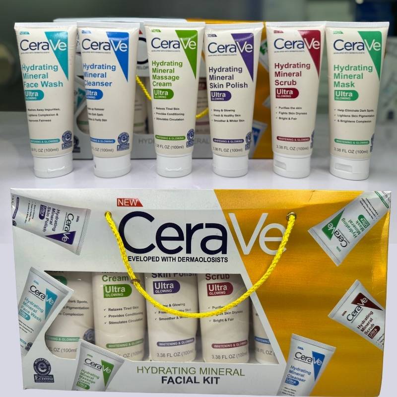 Pack of 6 – CeraVe Hydrating Mineral Facial Kit YMDS