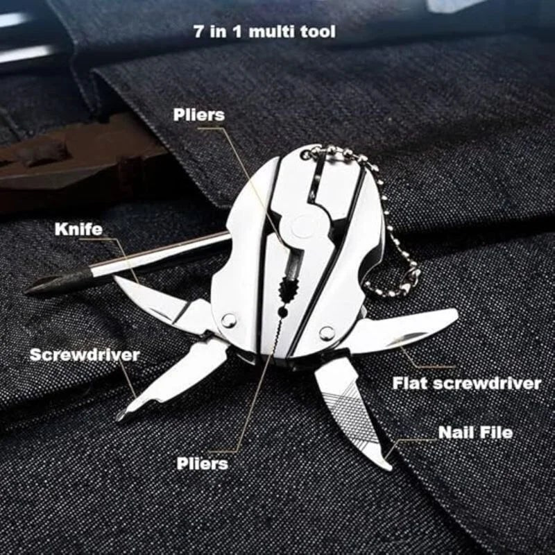 Stainless Steel Outdoor Portable Multitool Plier Knife YMDS