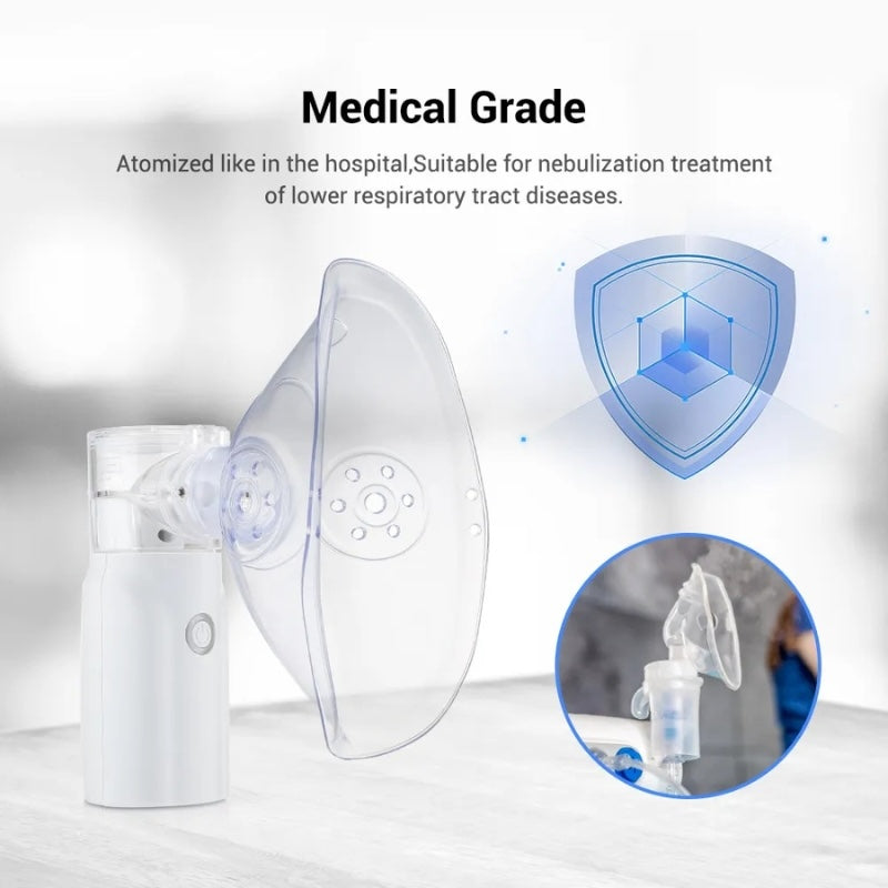 Portable Rechargeable Nebulizer Machine Asthma Inhaler 0.5L for Kids and Adults YMDS