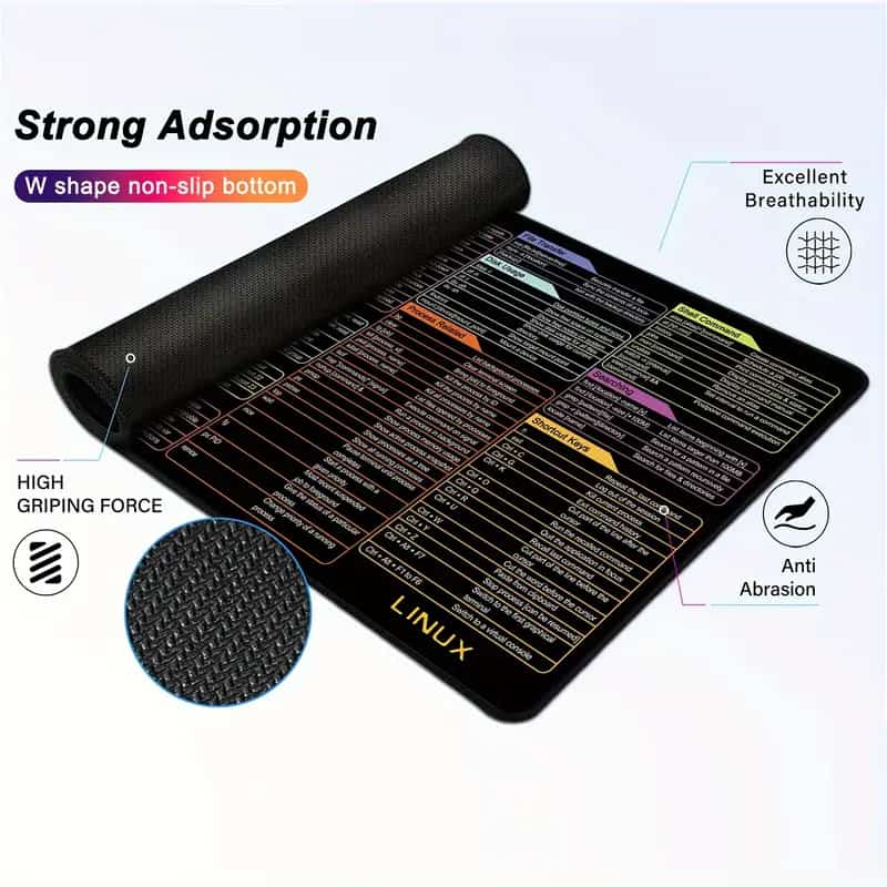 Large Excel Shortcut Keyboard Mouse Pad & Desk Mat 30×59cm YMDS