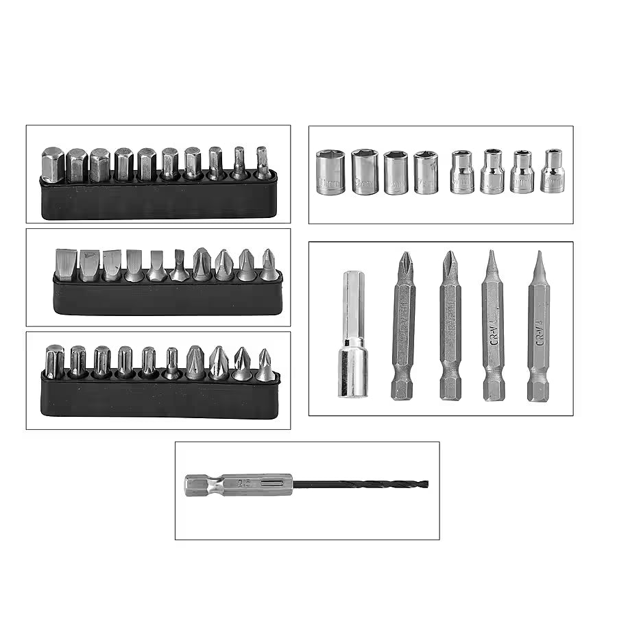 47-Piece Foldable Wireless Electric Screwdriver Kit YMDS