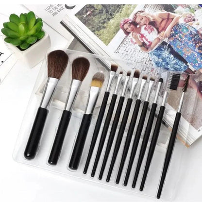 Huada Beauty Makeup Brush Set – 12-Piece YMDS