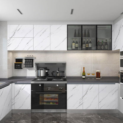 White & Grey | Marble Sheet Sticker 60x200cm YMDS