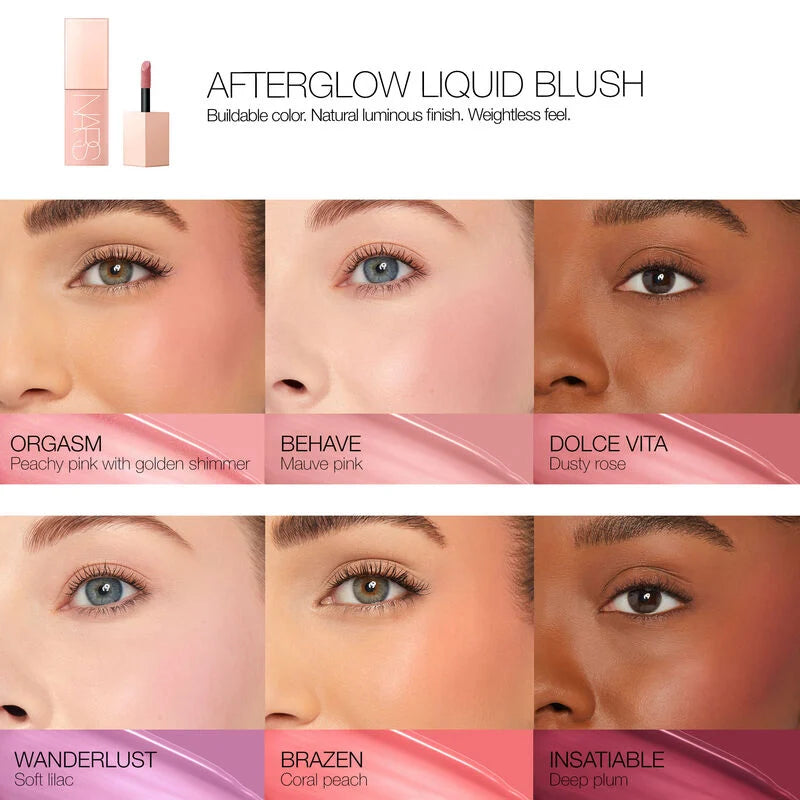 Behave | NARS Afterglow Liquid Blush 7ml YMDS