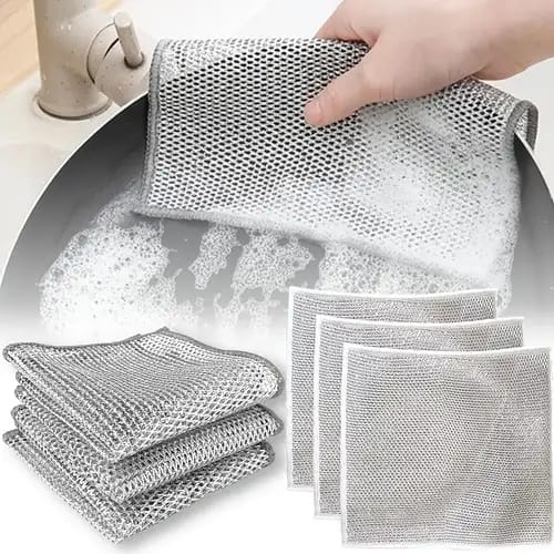 10 Dish Washing Cleaning Cloth | Metal Wire Dish Cleaning Cloth YMDS