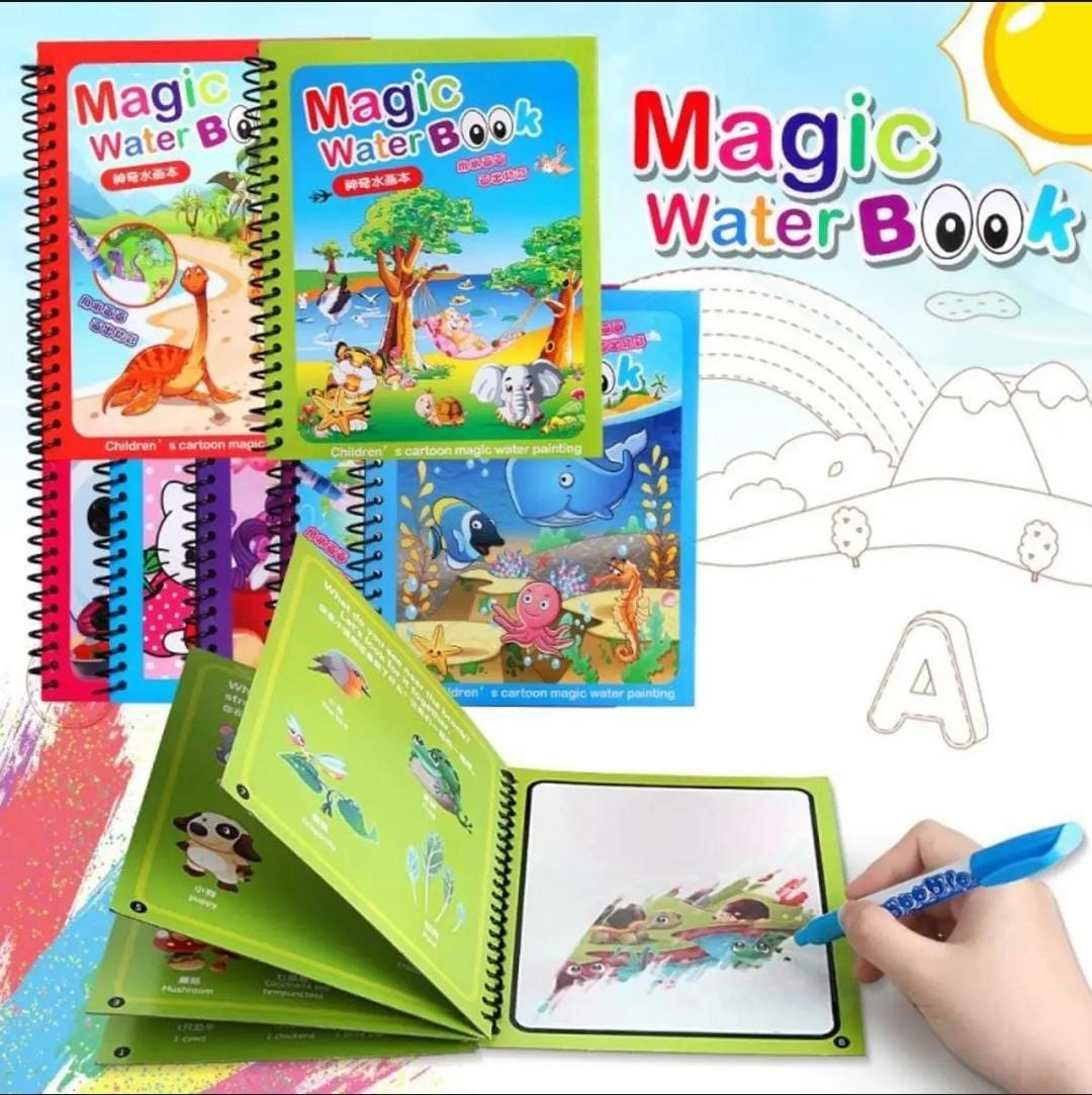 Magic Coloring Book with Water Pen Rida's Collection