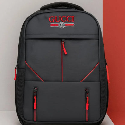 Business Daypack with Laptop Compartment | Black & Red YMDS