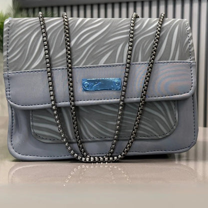 Luxury Women’s Shoulder Bag in Grey Faux Leather for Casual, Work, and Formal Use Rida's Collection