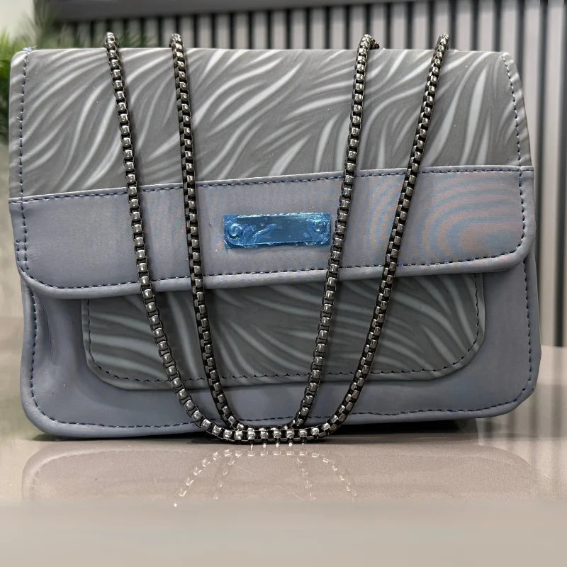 Luxury Women’s Shoulder Bag in Grey Faux Leather for Casual, Work, and Formal Use Rida's Collection