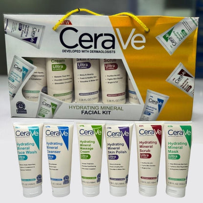 Pack of 6 – CeraVe Hydrating Mineral Facial Kit YMDS