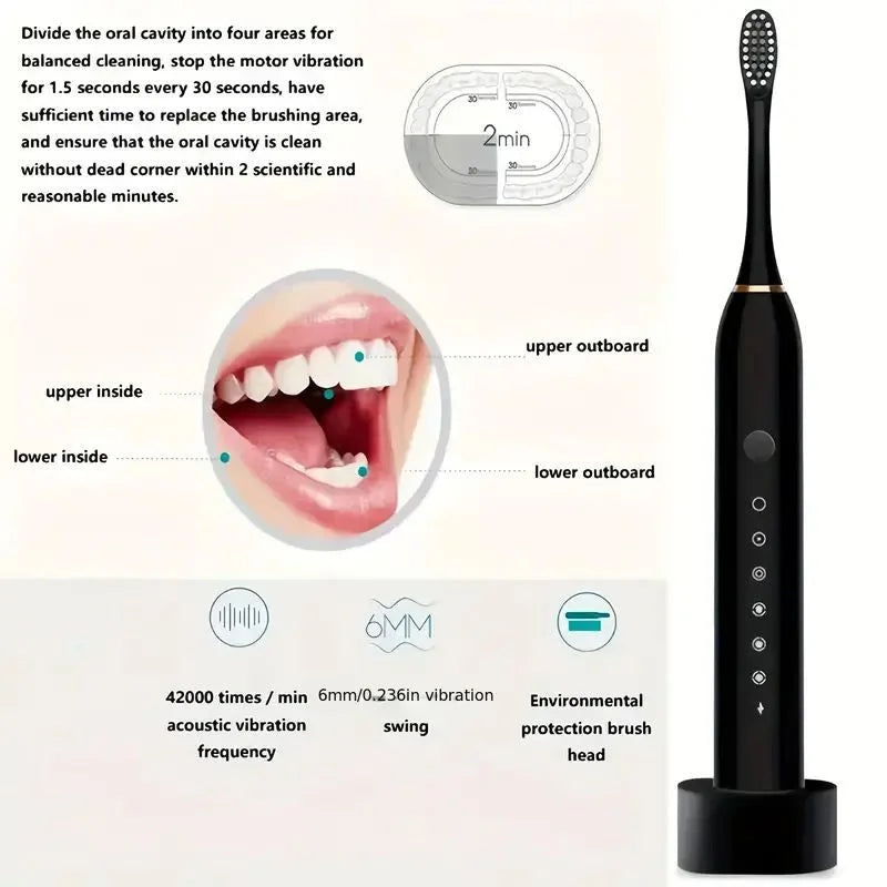 X3 Sonic Electric Toothbrush Rechargeable YMDS