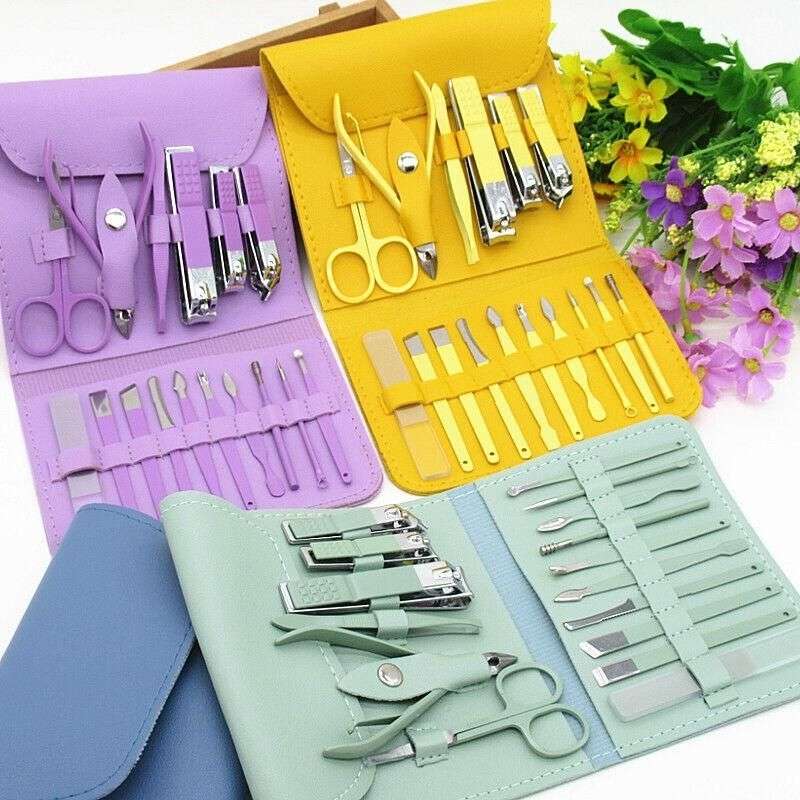 16 Pcs Stainless Steel Manicure & Pedicure Set YMDS