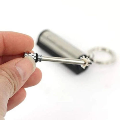 Permanent Match Striker Flint Stone Lighter with Keychain YMDS