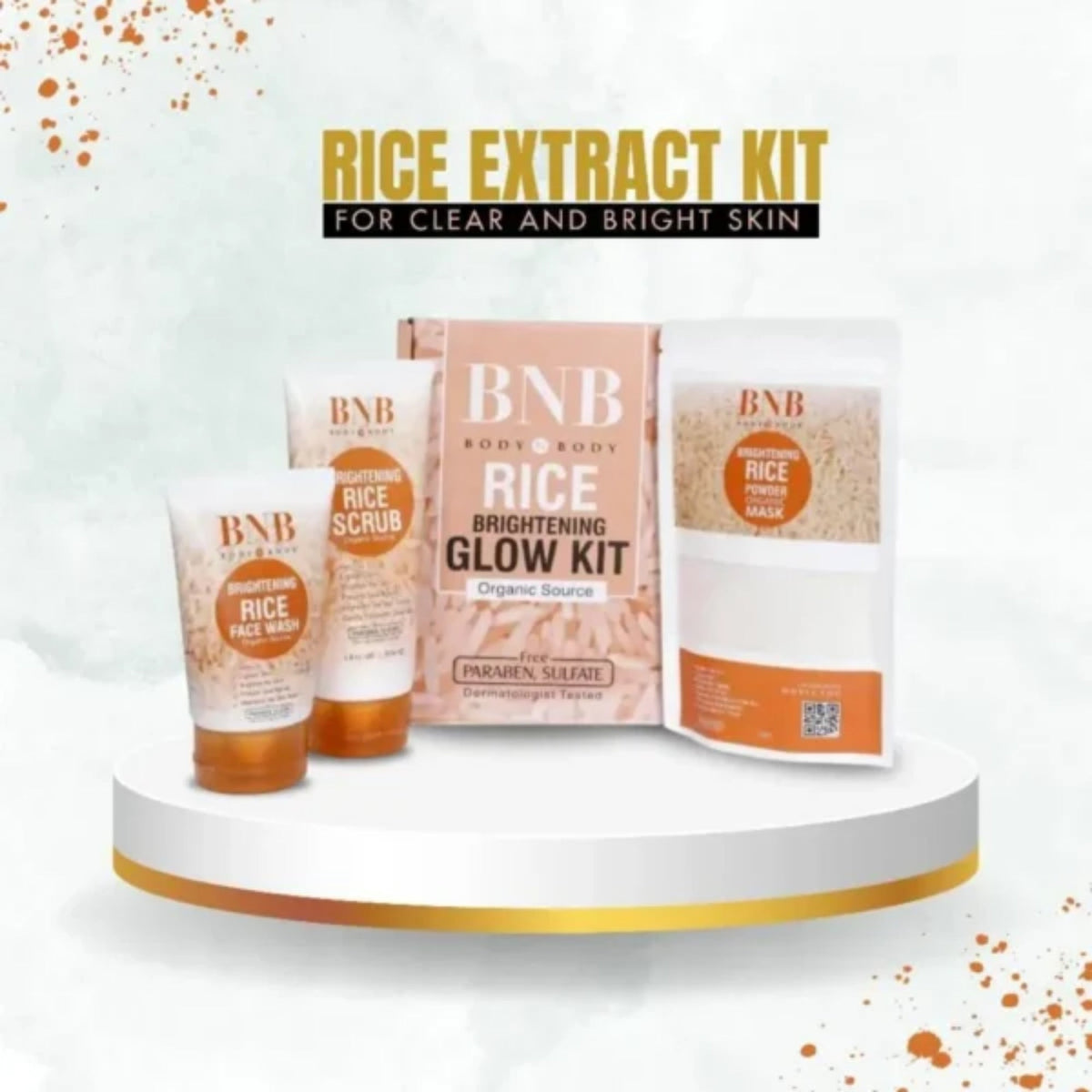 BNB Rice Extract Bright & Glow Facial Kit YMDS