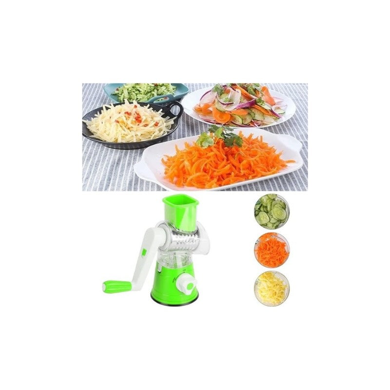 Multi-Functional Tabletop Drum Grater Manual Vegetable Cutter Slicer and Grater for Kitchen YMDS