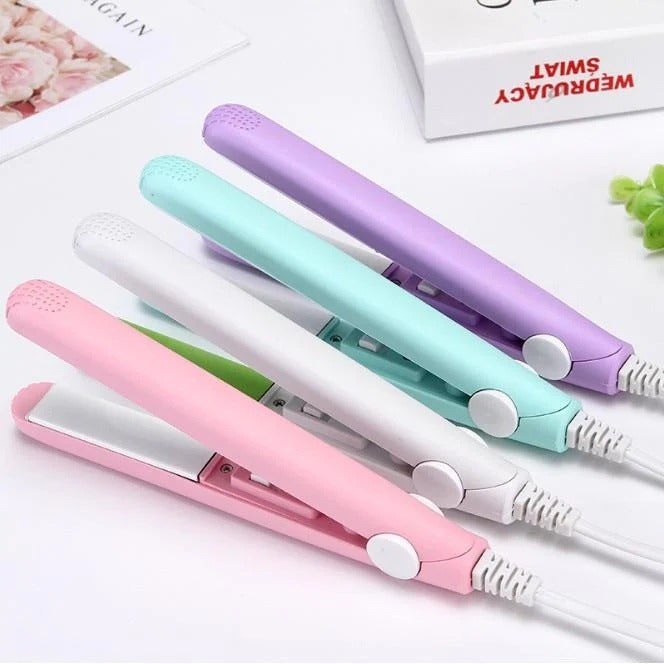 Mini Portable Ceramic Hair Straightener & Curler YMDS