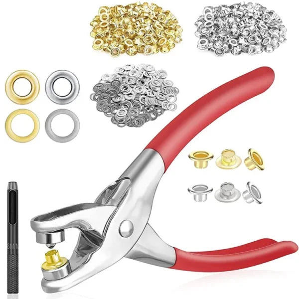 Metal Hand Press Tich Button Fixer Machine with 25 Snap Buttons YMDS