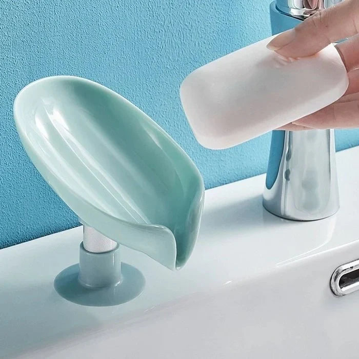 Leaf-Shaped Self-Draining Soap Holder YMDS