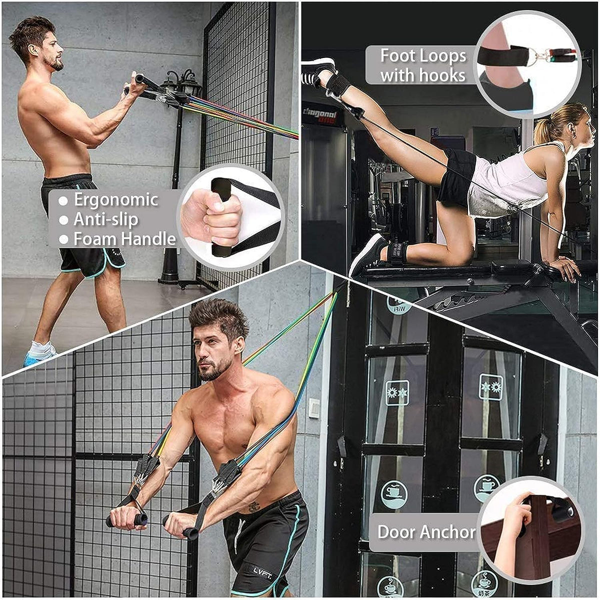 5-in-1 Power Exercise Resistance Band Set YMDS
