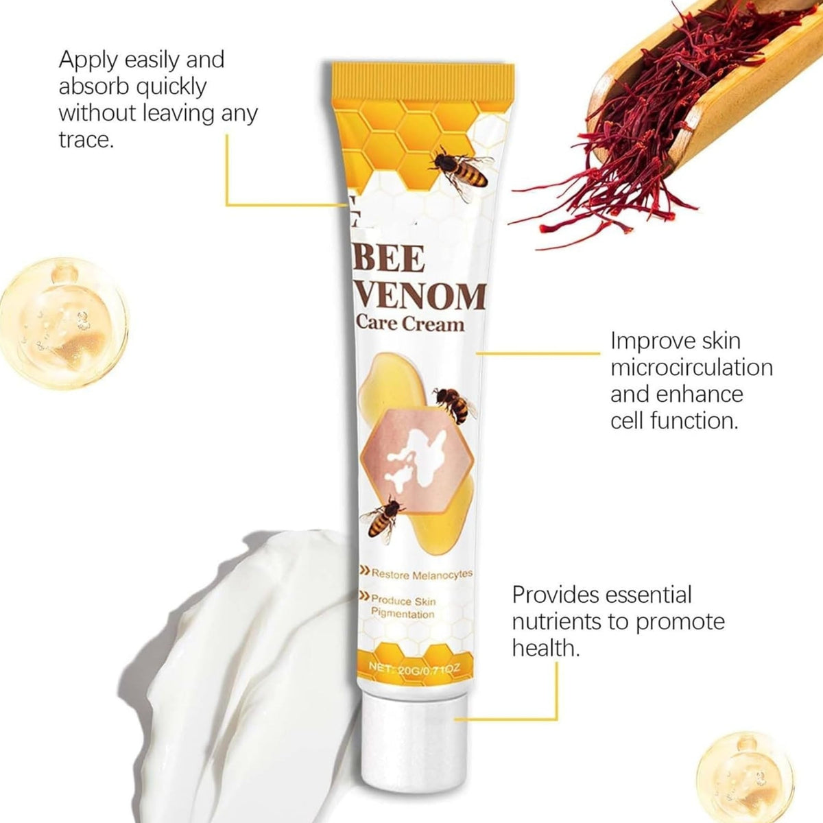 Vitigo Bee Venom Treatment Cream YMDS