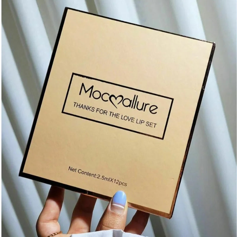 12 Pcs Mocallure Matte Liquid Lipstick Set YMDS
