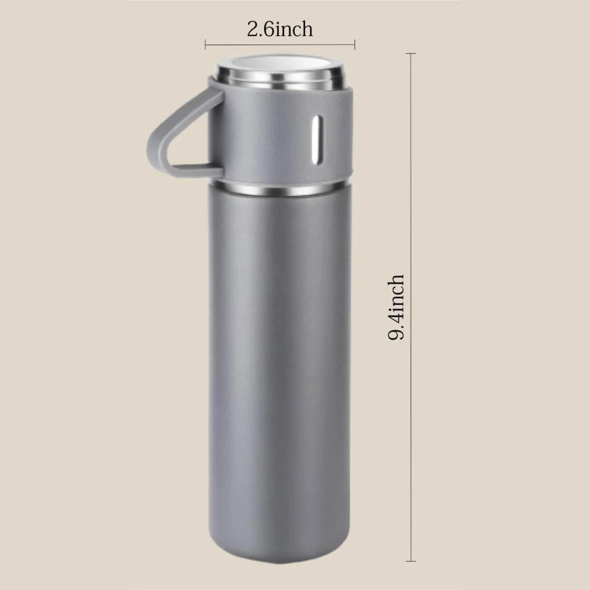 3 Cup 500ML Double-Layer Stainless Steel Vacuum Flask Set YMDS