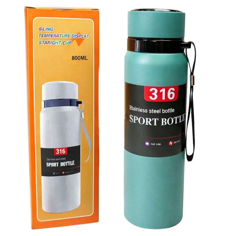 Digital Smart Vacuum 800ml Water Bottle YMDS