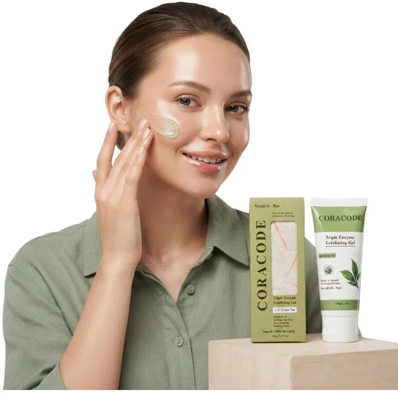 Coracode Triple Enzyme Exfoliating Gel With Green Tea YMDS