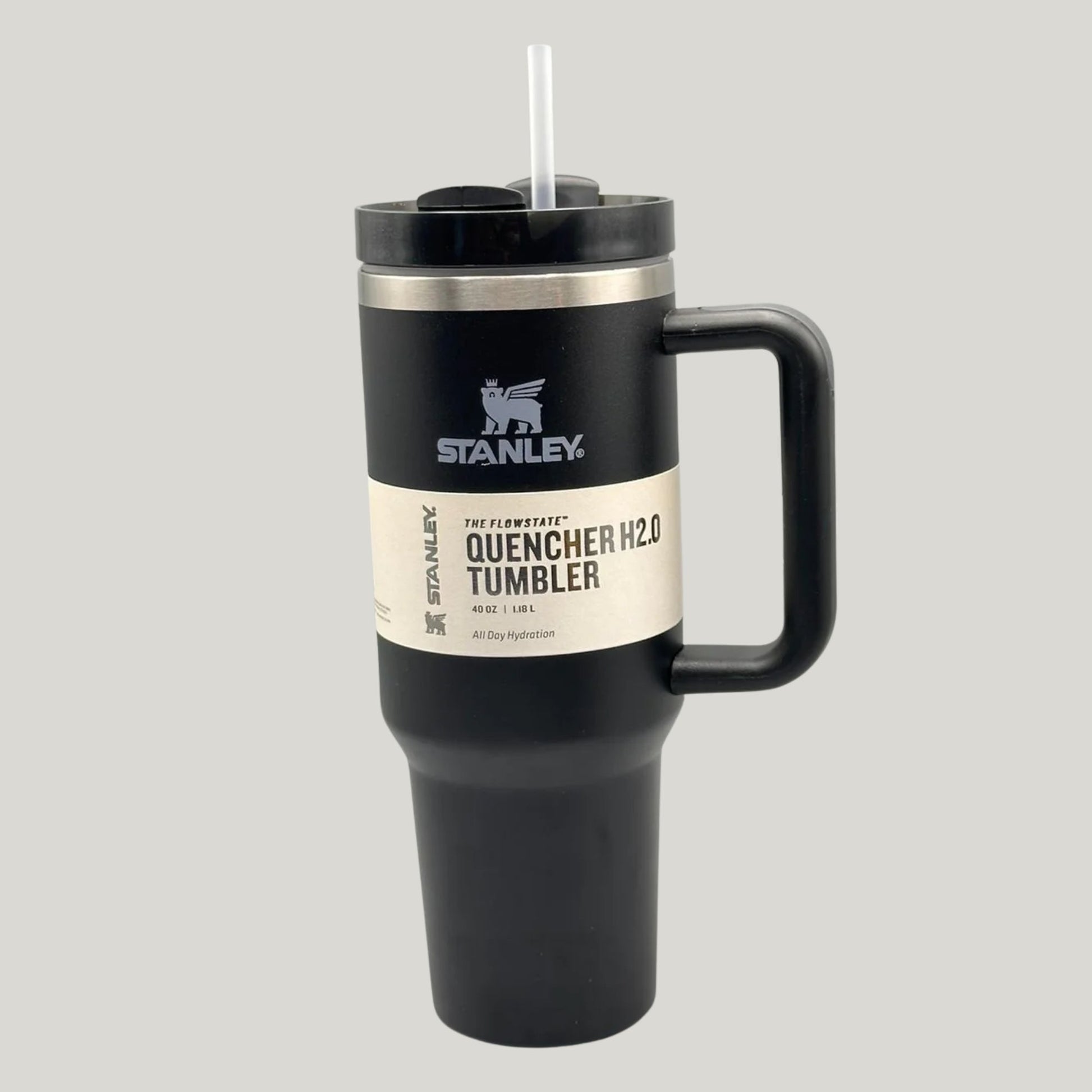 Black Stanley 40 Oz Stainless Steel Tumbler | Leak-Proof Vacuum Insulated Travel Mug | Hot & Cold YMDS