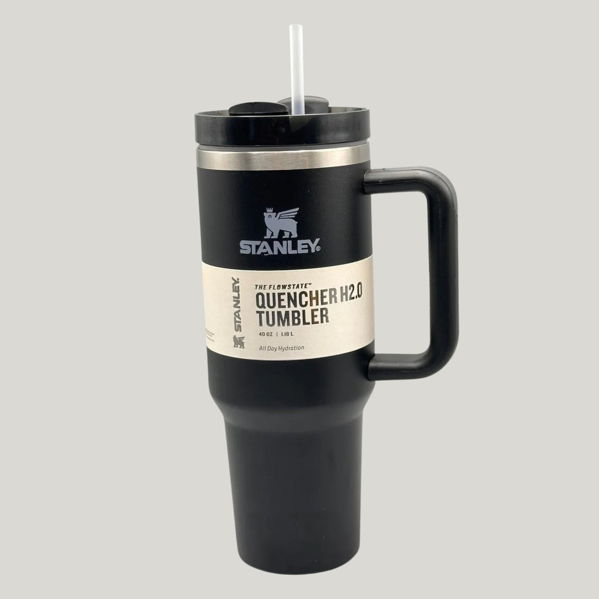 Black Stanley 40 Oz Stainless Steel Tumbler | Leak-Proof Vacuum Insulated Travel Mug | Hot & Cold YMDS