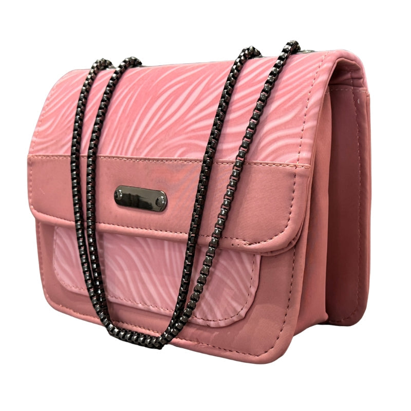 Luxury Women’s Shoulder Bag in Pink Faux Leather for Casual, Work, and Formal Use YMDS