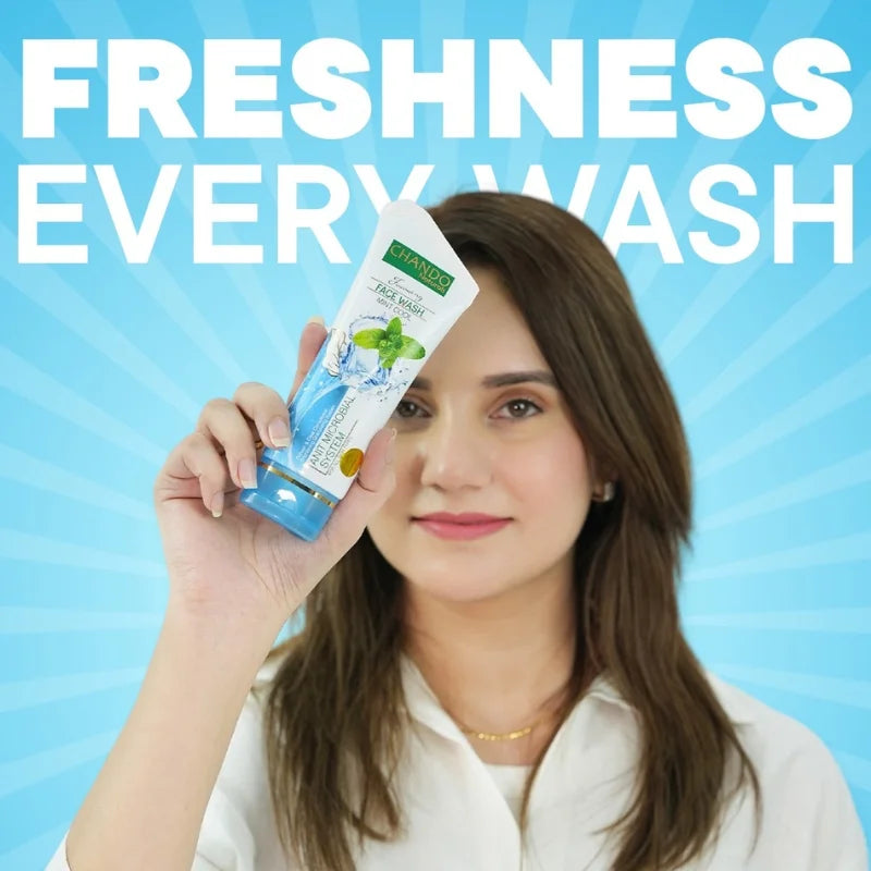 Face Wash | Chando Naturals Mint Cool Anti-Microbial Face Wash 100ml YMDS