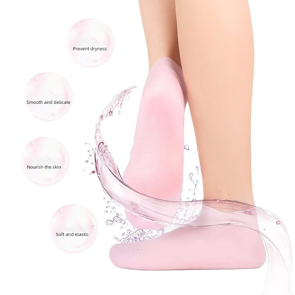 Silicone Jelly Socks | Ultra-Moisturizing Gel Foot Care & Spa Therapy | Without Box YMDS