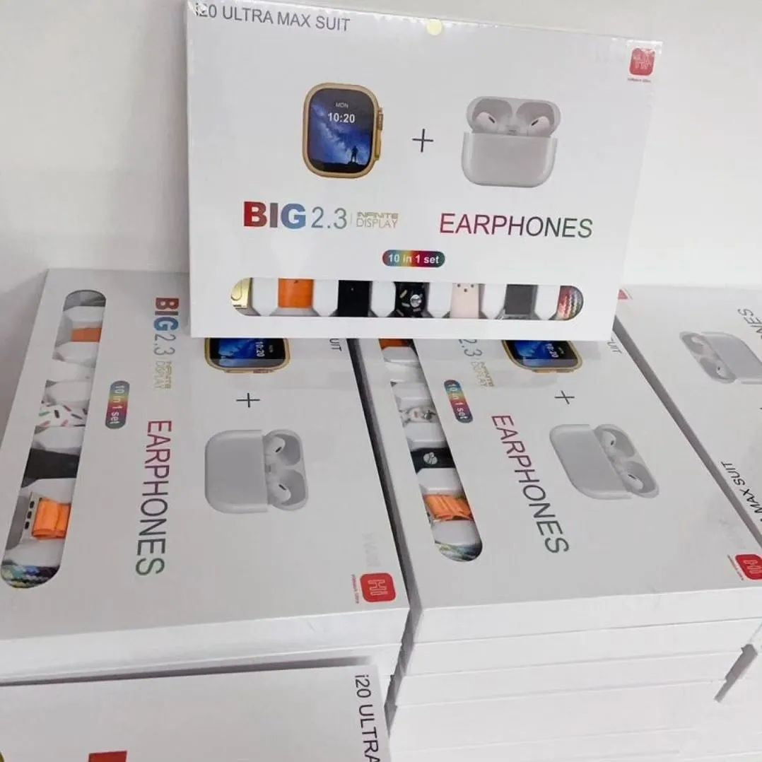 i20 Ultra Max Suit Smartwatch & Earbuds Combo YMDS