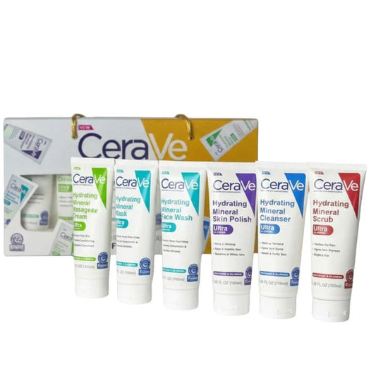 Pack of 6 – CeraVe Hydrating Mineral Facial Kit YMDS