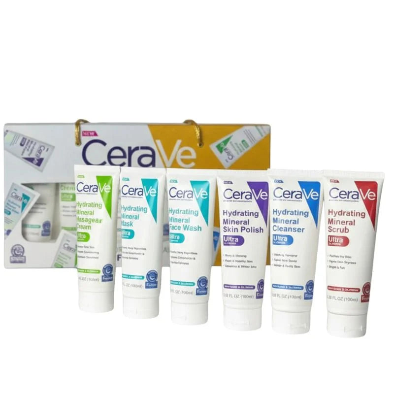 Pack of 6 – CeraVe Hydrating Mineral Facial Kit YMDS