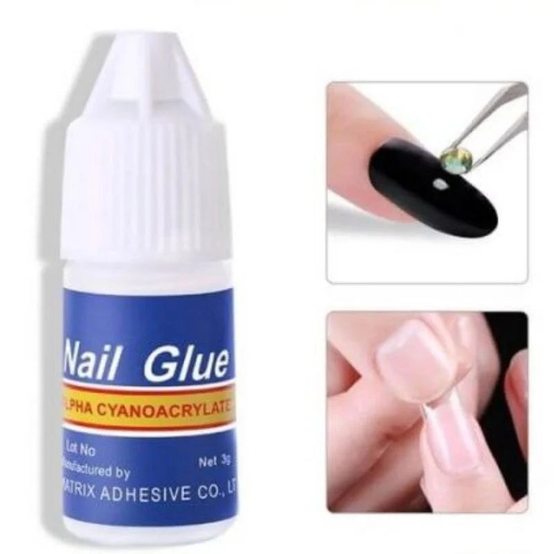 Multicolor Acrylic Artificial Nails Kit YMDS