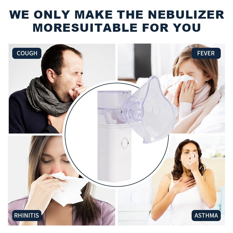 Portable Rechargeable Nebulizer Machine Asthma Inhaler 0.5L for Kids and Adults YMDS