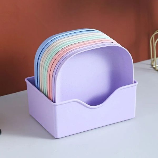 Food Grade Plastic Household Dining Plates YMDS