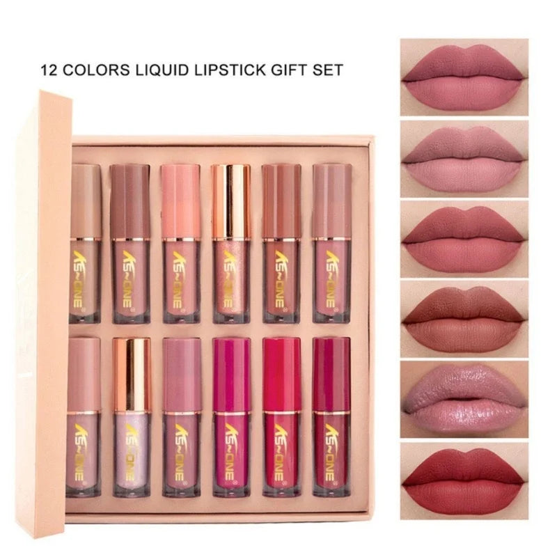 12 Pcs Mocallure Matte Liquid Lipstick Set YMDS