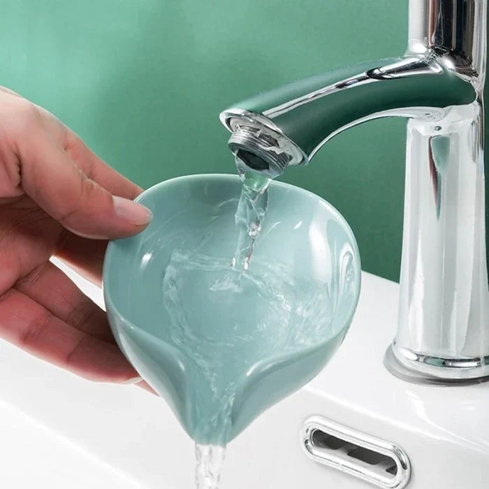 Leaf-Shaped Self-Draining Soap Holder YMDS
