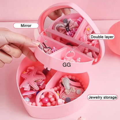 Heart Shape Jewellery Box for Girls YMDS