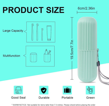 Portable Toothbrush & Toothpaste Holder Case YMDS