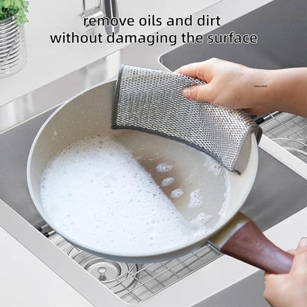 10 Dish Washing Cleaning Cloth | Metal Wire Dish Cleaning Cloth YMDS
